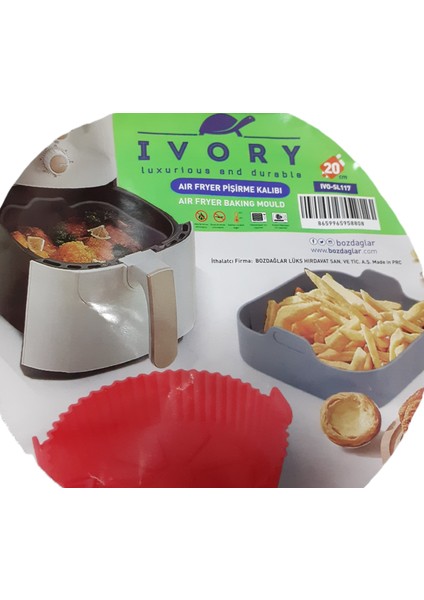 - Air Fryer Pişirme Kalıbı -Silikon -20 cm