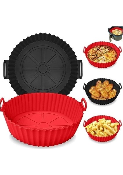 - Air Fryer Pişirme Kalıbı -Silikon -20 cm modelleri