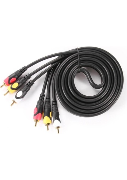 5 Metre - 3rca Erkek 3 Rca Erkek Kompozit Ses Video Av Kablosu - Özel Bakır Seri indirimleri
