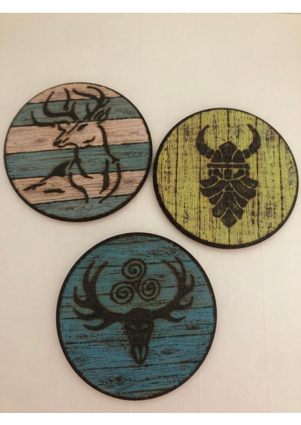 El Yakması Ahşap Bardak Altlığı fiyatları