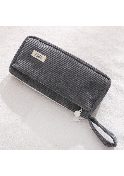 Kilinmoli Kore Kadife Kozmetik Çantası Küçük Makyaj Çantası Bayan Taşınabilir Seyahat Tuvalet Çantası Necesserie Organizatör Öğrenci Sevimli Kalem Kutusu (Yurt Dışından)