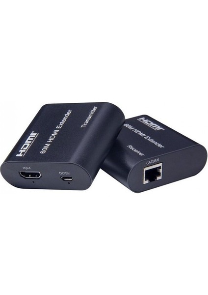 60M Hdmı Extender HDMI Alıcı Verici Cat6 Genişletici 1080P Hdmı Extender