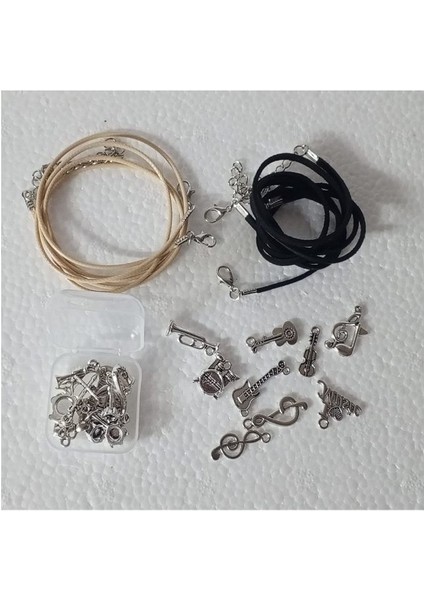 ( 20 x Adet ) 1 Set Müzik Tema Seti Enstrüman & Nota / Bileklik & Küpe & Kolye Ucu indirimleri