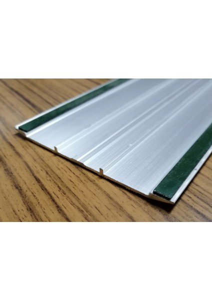 Alüminyum Geniş Eşik Profili - Parke Zemin Geçiş Profili - Parlak Gümüş Gri 85 cm fiyatları