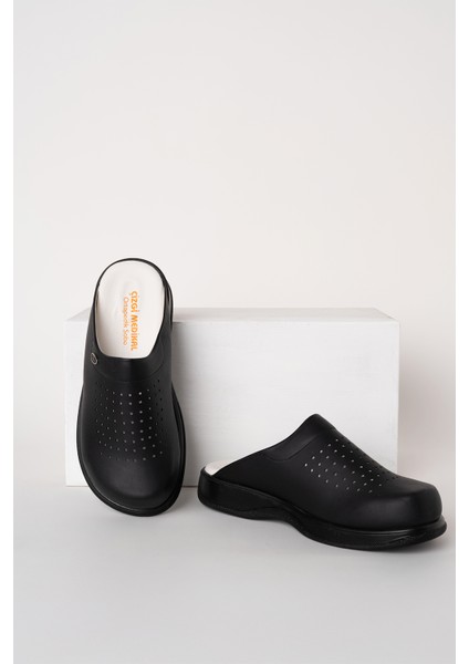 Siyah Erkek Prestij Cool Sabo Terlik Ortopedik Doktor Hemşire Hastane Terliği fiyatları