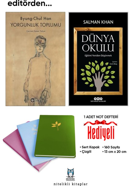 Yorgunluk Toplumu - Dünya Okulu/salman Khan - Not Defteri Hediyeli
