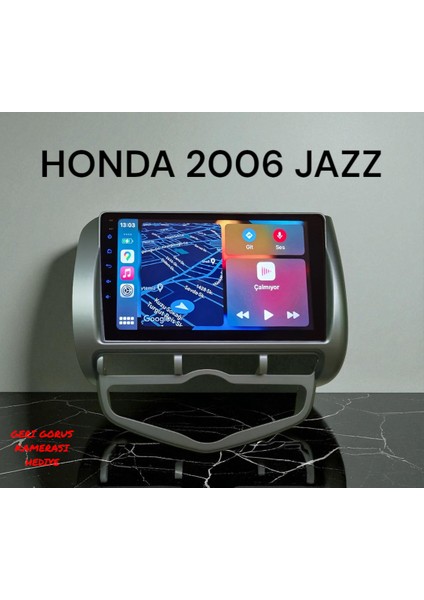 Honda Jazz 2002-2008 Yıl Uyumlu 9 Inç Android Multimedya Carplay+Android Auto+Navigasyon
