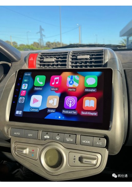 Honda Jazz 2002-2008 Yıl Uyumlu 9 Inç Android Multimedya Carplay+Android Auto+Navigasyon fiyatları
