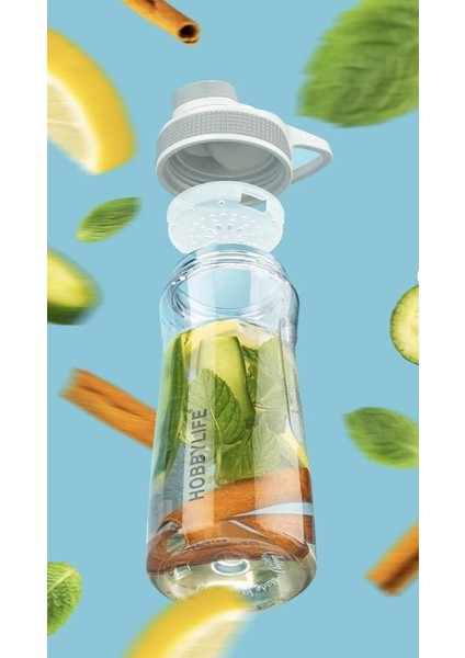 Şeffaf Spor Okul Ofis Su Matarası Suluk 530ML (5PP En Güvenilir Plastik Sınıfı) fırsatları