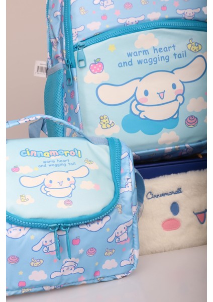 Ile Yeni Sezon Lisanslı Cınnamorol Okul,termoslu Beslenme ve Kalem Çantası Ile 500 ml Matara ve 2 Katlı Beslenme Kabı / Lunch Box "ıslak Mendil Hediyeli" fırsatları