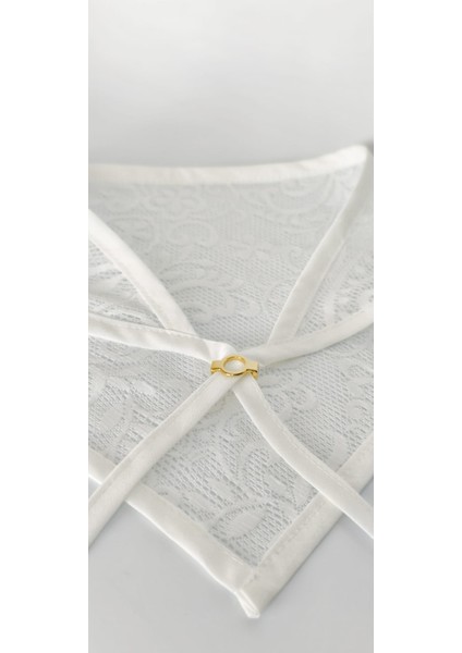 Betty Bands Krem Nakış Desenli Yazlık Bandana – Bağlamalı Model Üçgen Bağcıklı Form fırsatları