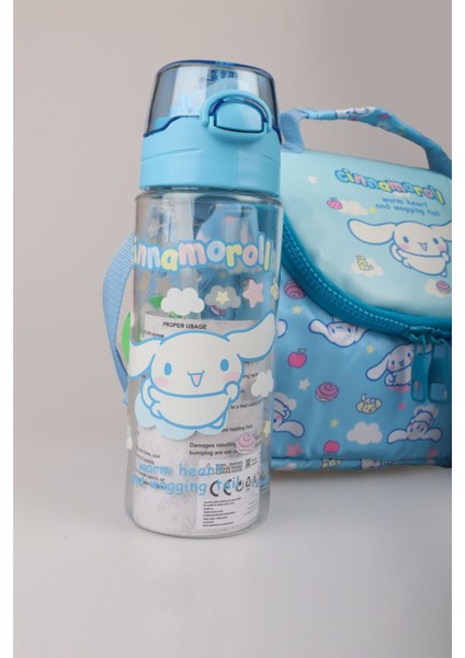 Ile Yeni Sezon Lisanslı Cınnamorol Termoslu Beslenme ÇANTASI,500 ml Matara ve 2 Katlı Beslenme Kabı / Lunch Box "ıslak Mendil Hediyeli" modelleri
