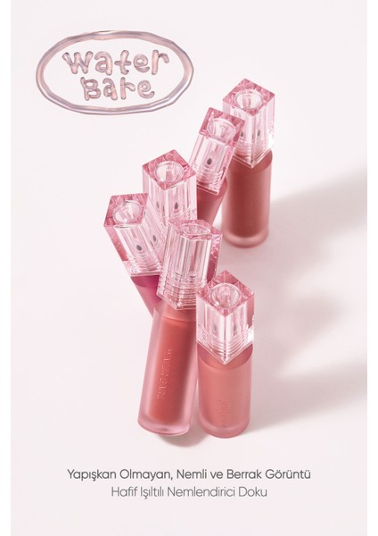 Doğal Tonlarda, Uzun Süre Kalıcı, Işıltılı Tint PERIPERA Water Bare Tint (02 Universal Coral)