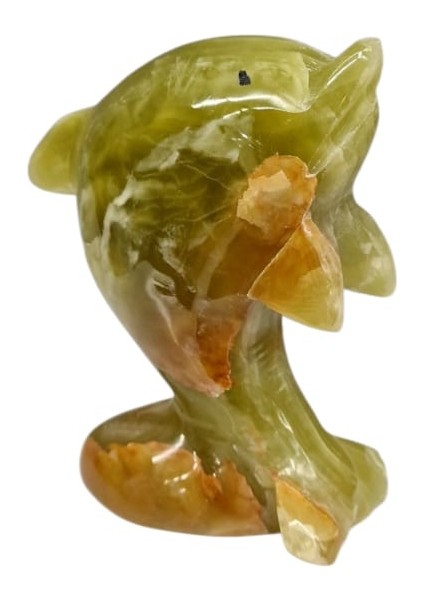 Orjinal Onxy Taşı Yunus Balığı Biblo