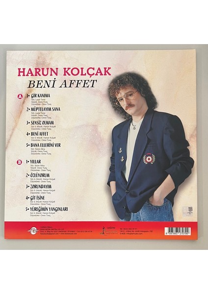 Harun Kolçak Beni Affet Lp Plak (Kırmızı Plak) fiyatları