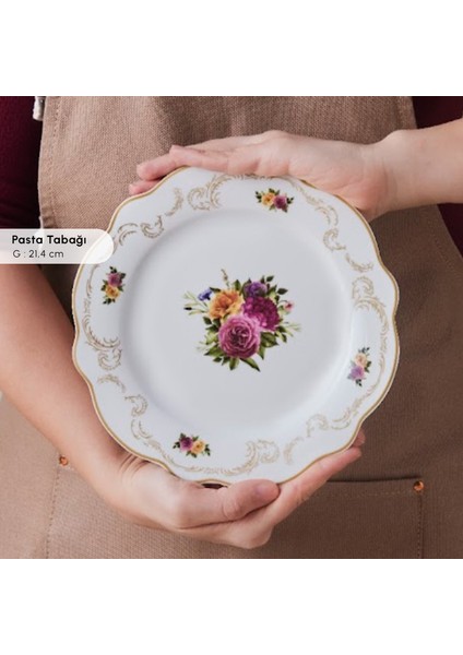 Forever Bone Antique 26 Parça 6 Kişilik Kahvaltı Seti Gold indirimleri