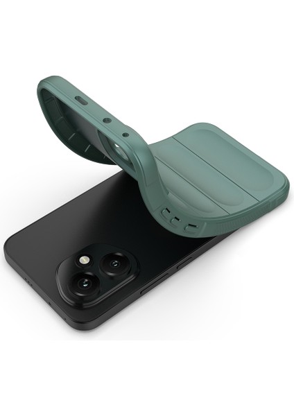 Honor 400 Kılıf Esnek Tpu Oyuklu Arka Yüzey Tasarımlı F10T Etnik Silikon Kapak - Siyah