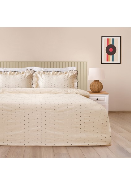 Soft Volute Çift Kişilik Nevresim Takımı - Krem fiyatları