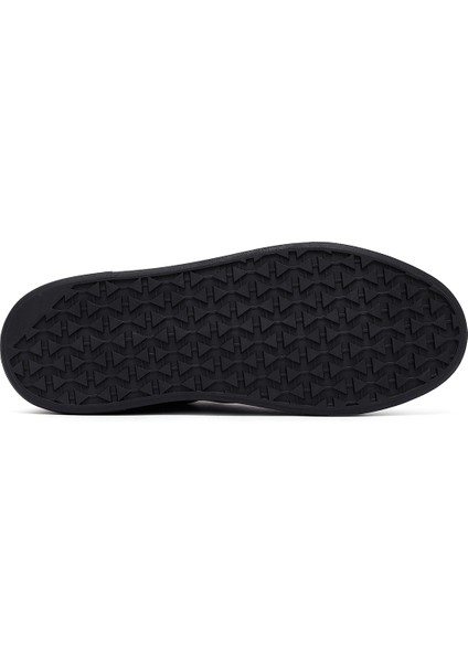 Erkek Siyah Bağcıklı Kalın Tabanlı Deri Sneaker 25WFD655018 fırsatları