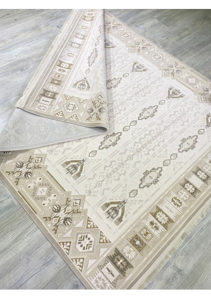 Ihtişam Perge, Emsalsiz Ipeksi Yün Tuşeli Triko Akrilik Oturma Odası ve Salon Halısı