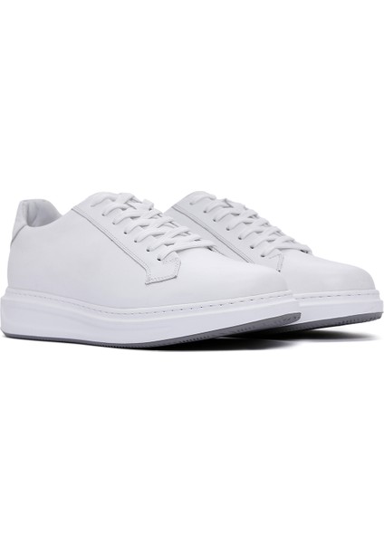 Erkek Beyaz Bağcıklı Deri Sneaker 25WFD610018 modelleri