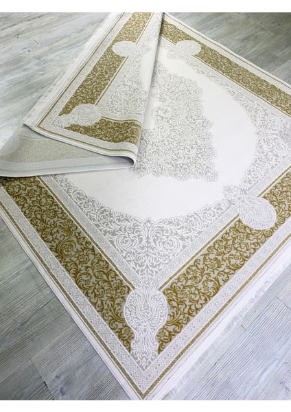 Ihtişam Perge, Emsalsiz Ipeksi Yün Tuşeli Triko Akrilik Oturma Odası ve Salon Halısı