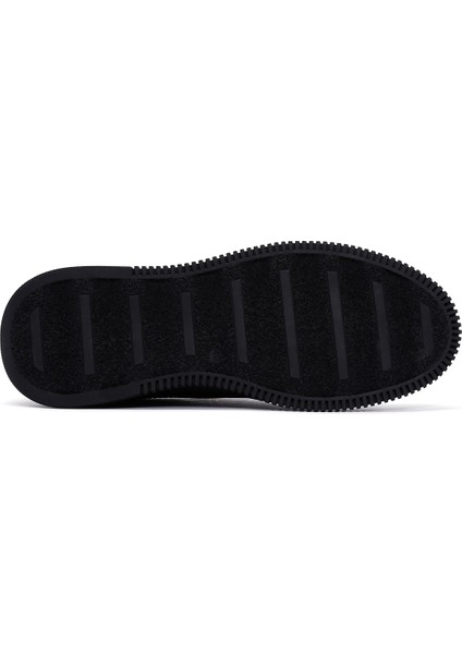 Erkek Siyah Bağcıklı Deri Sneaker 25WFD676026 fırsatları