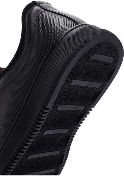 Erkek Siyah Bağcıklı Deri Sneaker 25WFD676026