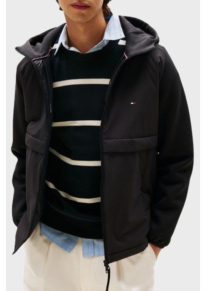 Regular Fit Kapüşonlu Yaka Logolu Ceket Erkek Ceket MW0MW39870 Bds modelleri