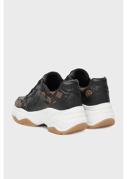 Happy3 4g Logolu Kalın Taban Sneaker Ayakkabı FLTHPYFAL12 Bayan Ayakkabı Flthpy FAL12 Blkbr modelleri