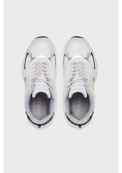 Ibitha Logolu Metalik Detaylı Kalın Taban Sneaker Ayakkabı FLTIBIELE12 Bayan Ayakkabı Fltıbı ELE12 Whblk modelleri