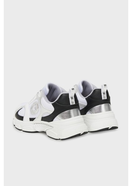Ibitha Logolu Metalik Detaylı Kalın Taban Sneaker Ayakkabı FLTIBIELE12 Bayan Ayakkabı Fltıbı ELE12 Whblk fırsatları