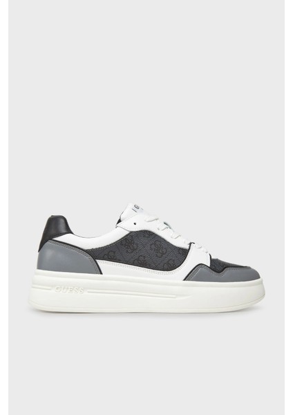 Winno2 4g Logolu Hakiki Deri Karışımlı Kalın Taban Sneaker Ayakkabı FMTWI2ELL12 Erkek Ayakkabı Fmtwı2 ELL12 Coal