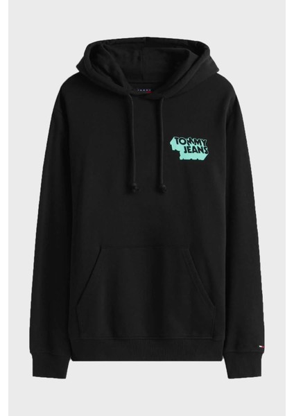 Grafik Logo Baskılı Pamuklu Regular Fit Kapüşonlu Sweat Erkek Sweat DM0DM21625 Bds modelleri