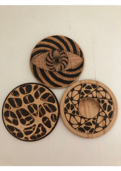 El Yakması Ahşap Bardak Altlığı fiyatları