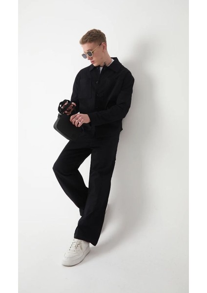 Bağcıklı Baggy Gabardin Erkek Pantolon