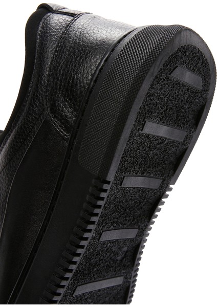 Erkek Siyah Bağcıklı Deri Sneaker 25WFD6761FT