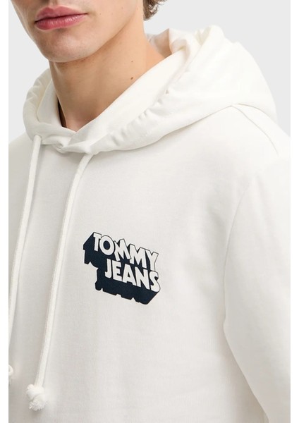 Grafik Logo Baskılı Pamuklu Regular Fit Kapüşonlu Sweat Erkek Sweat DM0DM21625 Ybl fırsatları