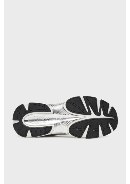 Ibitha Logolu Metalik Detaylı Kalın Taban Sneaker Ayakkabı FLTIBIELE12 Bayan Ayakkabı Fltıbı ELE12 Whblk