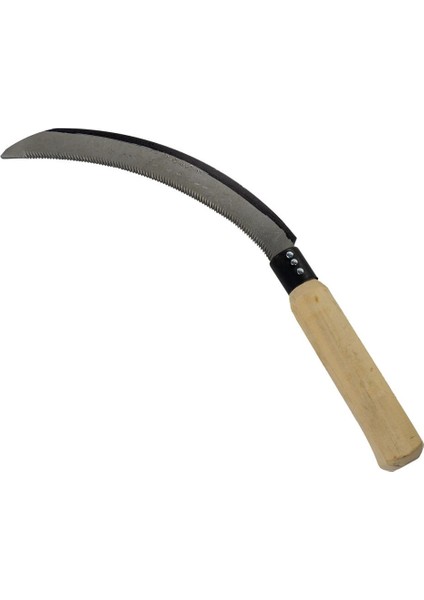 6364 Ahşap Saplı Testere Dişli Mini Hasat Orak fırsatları