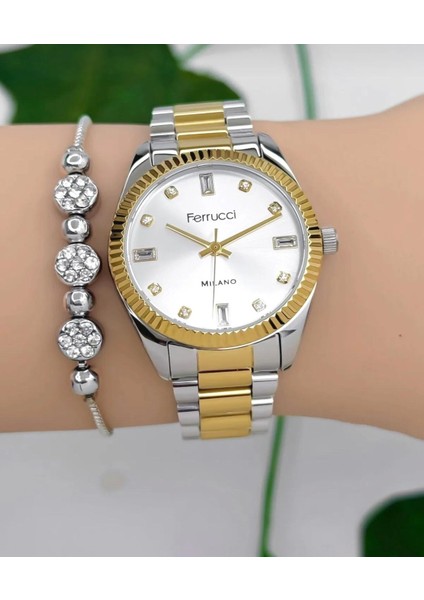 Rolex Kasa Çelik Kadın Kol Saati+Bileklik Hediye fiyatları