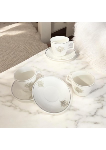 Platin Yaldızlı Kahve Fincan Seti 6lı fiyatları