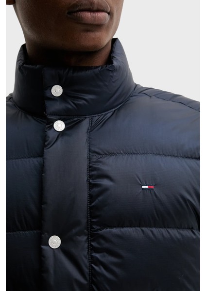 Logolu Regular Fit Dik Yaka Kapitoneli Şişme Yelek Erkek Yelek DM0DM21777 C1G fırsatları