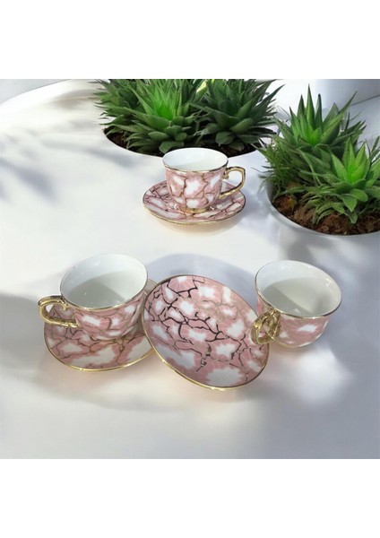 Yaldızlı Porselen Türk Kahve Fincan Seti 2Lİ fiyatları