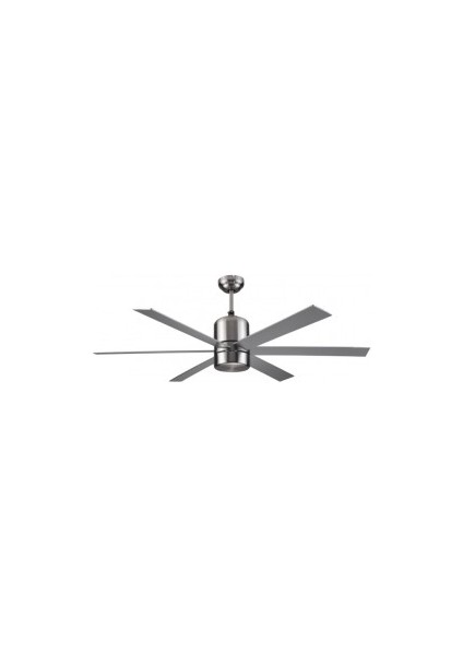 -KCF286-48 Gümüş Metal 6 Kanatli Tavan Vantilatör 60 Watt Gnzrz