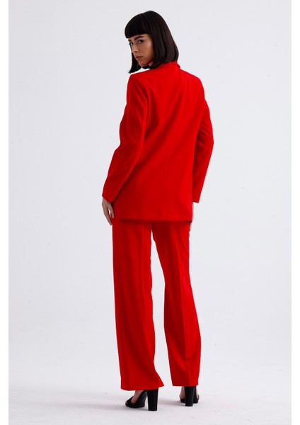 Kadın Takım Elbise Ceket ve Pantolon | TK34239 Kırmızı indirimleri