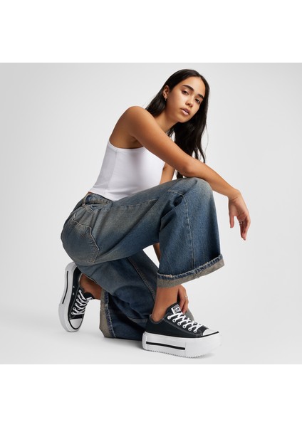 Chuck Taylor All Star Lift Double Stack Platform Kadın Siyah SNEAKER.001