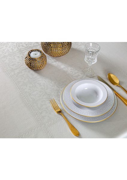 Moroccon Masa Örtüsü - Açık Gri - 160X230 cm fiyatları