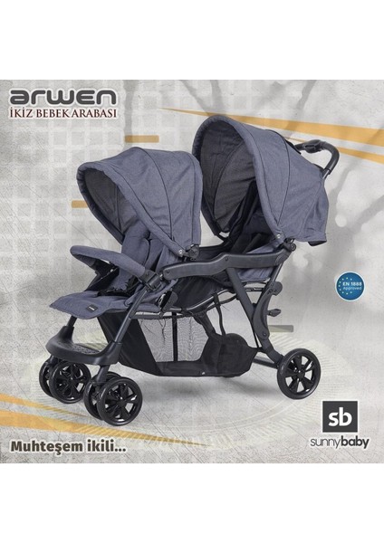 Arwen Arka Arkaya Ikiz Bebek Arabası 9032 fiyatları