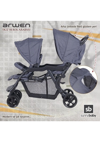 Arwen Arka Arkaya Ikiz Bebek Arabası 9032 modelleri